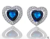 Gioielli di cristallo a forma di cuore di prima scelta della sposa degli orecchini dell'oro dell'acqua diamond14K