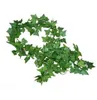 2,4m Alpine Tiger Ornamental Rattan Fake Leaves Vines Pipes Wrapped Around Fake Flowers Greenery Wedding Party Garlands 10pcs