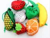 Cute fruit shoppings bag Watermelon pitaya foldable ecological reusable supermarket shopping bag 39cm x37cm