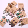 Vintage bohemien etnische stijl lange kwasten oorbellen voor vrouwen dames dangle kroonluchter oorbellen mode-sieraden willekeurige gemengde stijlen