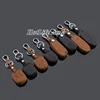 Äkta läder bil nyckelfall Key Keychain Passar för Ford Mondeo Ny Mondeo Explorer Edge Smart / Folding Remote Car Key Rings