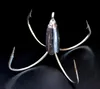 Hot 5pcs Treble Hooks Fyrafald krokar 3 / 4Paws Hooks Lead Sinker Anchor Fish Tool Big Fish Hook Hög kvalitet! Yqhw