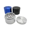 the light blue black silver smooth and durable 4 layers 63mm Aluminum Alloy Metal Herbal Tobacco grinder for smoking