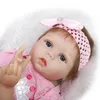 Lifelike 22 inch Cloth Body Soft Silicone Reborn Babies Doll Fashion Newborn Realistic Baby Toy Wearing Cute Clothes