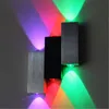 6W LED Muur MOUTED LICHTING UP OUT Aluminium Case Moderne LED-wandlamp voor Passage Corridor Porch / Slaapkamer / KTV DJ Club Achtergrond TXHB