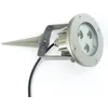 3W LED حديقة سبايك الخفيفة IP67 العارض المناظر الطبيعية بقعة ضوء في الهواء الطلق القطب LED أضواء إينجروند حديقة الديكور مصباح 60 درجة 6pcs