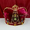 Crown Tiara Hat Cap King Queen Cosplay Hairwear Unisex Prins Prinses Fashion Jewel Party Prom Night Clup Show Imperial State Col274A