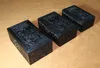 3 pcs blackwood africano madeira de madeira caixas de soild madeira jóias caso de armazenamento para jade colar de contas pulseira bela caixa de presente de luxo