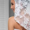 New Hight Qualityr Best Sale Chapel White Ivory Lace Applique veil Mantilla Veil Bridal Head Pieces For Wedding Dresses