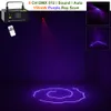 AUCD MINI PORTABLE IR REMOTE 8 CH DMX Lila 150MW Laser Scanner Stage Lighting Pro DJ Party LED Visa projektorlys DM-V150