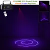 AUCD Mini Telecomando IR portatile 8 CH DMX Viola 150mW Laser Scanner Stage Lighting PRO DJ Party LED Show Proiettore Luci DM-V150329k