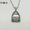 CARA 2017 NUEVO Collar Llamativo Vintage Buda Colgante Collar Budista Buda Religioso 316L collar de acero inoxidable Joyería C272z