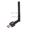 راوتر واي فاي بطاقة USB الخارجية دونغل لاسلكي واي فاي الشبكة المحلية اللاسلكية محول 150M 150Mbps لشبكة LAN لأجهزة الكمبيوتر المحمول PC 802.11b / ز / ن + 2DB هوائي OM-CH9