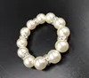 100Pcs/Lot White Pearls Napkin Rings Wedding Napkin Buckle For Wedding Reception Party Table Decorations Supplies I121