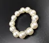 100PcsLot White Pearls Napkin Rings Wedding Napkin Buckle For Wedding Reception Party Table Decorations Supplies I1211971621