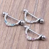 Nipple ring body piercing fashion jewelry 14G 316L surgical steel bar Nickel- NEW design mix 3 color for woman303O