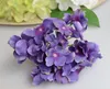 5.9 "Silk Hydrangea Bloemen Hoofden DIY Kunstbloem Bal Kroon Garland Muur Gemaakt DIY Accessoire voor Thuis Bruiloft Decoratie 50pcs Lot