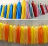 1bag (5 stuks met touw) Tissue Paper Kwastels Garland DIY Bruiloft Evenement Verjaardag Party Decoration Product Supply -WT001