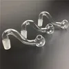 Tuyau de brûleur à mazout en verre pyrex 10mm mâle tube de verre clair conduites d'eau pour fumer tuyaux de verre de brûleur à mazout à la main bon marché