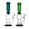Mix color Glass Bongs straight type percolators glass water pipes for smoking with 18mm female joint wholesale