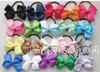 20PCS 소녀 모자는 Bowknot 로프 리본 bobbles 포니 테일 헤어 밴드 3 인치 그 로그 랭 리본 헤어 액세서리 20 색 PJ5201를 헤어 밴드