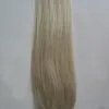 613 Bleach Blonde Bande de cheveux vierge brésilienne dans les extensions de cheveux humains 100g 40pcs Extensions de cheveux de trame de peau