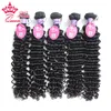 Queen Hair Virgin Maleisische Deep Wave Virgin Hair Extensions Maleisische krullend maagdelijk haar 2 stks Lot 8quot28quot100gstuk 1B4636455