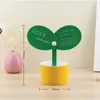Novelty Bud Flowerpotformad bordskalender Lovely Spring Bling Mini Desk Planter Dekoration Hemmaffekt