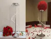 luxury tall hanging acrylic crystal bead wedding flower stand centerpieces on sale