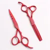 C1010 6Quot Japan Anpassad logotyp White Professional Human Hair Scissors Barber039S frisörsax som skär tunnare SH6851762