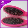 Extensions de cheveux peigne brosses pour Extensions de cheveux humains perruques boucle brosses dans pinceaux de maquillage outils couleur noir rose