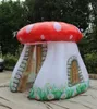 3m Small Tent Inflatable Mushroom Hut Red Booth Air Blown Mushroom Tunnel for Parents-child Campaign and Event Decoration