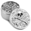 FORMAX420 ALLIAGE ZINC ALLIAGE OXHEAD SKULL SCRAVE 3 PIÈCES HERB GRINDER SPICE CRASHER 4410733