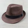 All'ingrosso-2016 Marca Estate Uomo Cool Cappelli Fedora Moda Cappelli a tesa larga Cappelli da gangster per ragazzi