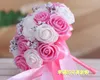 s Beautiful Colorful Artificial Roses Flowers Wedding Bouquet Perfect Wedding Favors Bridal Hand Holding Flowers Cheap DL14886616