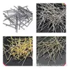 T Form DIY Metal Findings 500g / Lot Guld Tjock Silver Färdig 50cm 5cm Soft Emalj Lapel Pins Metal Lapel Connector Pins Drop Shipping