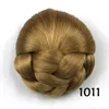 Clip intrecciata all'ingrosso in chignon di capelli, crocchia di capelli finti, coque cabelo, posticci a rullo ciambella, colore 1003