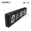 Ganxin2 3 Zoll 6-stellige LED-Wanduhr, weiße Farbe, LED-Timer, 7-Segment-Anzeige, Countdown mit Fernbedienung, 250 x
