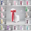 Beautiful Satin Bow Wedding Accessories For Chairs 22 Colors Lot Chair Cover Sashes Wedding Decorations In Two Sizes