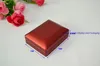 High End Red Rubber LED Pendant Box for Jewelry Packaging Boxes Gift Spotlight Earring Boxes Necklace Storage Container