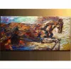 NUOVO Grande dipinto a olio animale dipinto a mano al 100% su tela Impressione Cavallo Decorazione della parete di casa Arte Dipinti astratti moderni Senza cornice B66