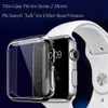Best Quality Transparent Soft case with 38mm 42mm Clear Cover with screen protector Watch case Series 1 2 3