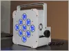 Charging Roadcase 10IN1 Packing WiFi Wireless DMX & Battery Powered Flat LED Par Light 9x18W Bright RGBWA UV 6 IN 1 Uplights