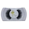 Wholesale-1 Pair Women Lady Real Black Handmade Natural Mink Hair Long Thick Eye Lashes False Eyelashes