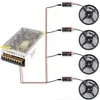 20M 5050 RGBW RGBWW RGB Mi Light WIFI Led Strip Impermeabile Dimmerabile 12V 24V4pcs Controller RF Alimentatore remoto con spina2224944