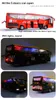 Alloy Car Model, Classic Coach Toy, Tourist Bus, High Simulation with Sound, Head Lights , Kid' Christmas Gifts, Collecting, Home Decoration