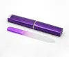 3 1/2" Crystal Glass Nail File Comes with HARD CASE8 color Choose #NF009