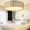 Modern LED takljus Trä ljuskrona lampa för vardagsrum sovrum matsal hembelysning armaturer