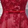Special Occasion Prom Dresses Abito Lungo Cerimonia Donna 2019 Sleeveless Burgundy Lace Women Evening Dresses Long Party Gowns7852913