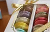 15.5 * 12.5 * 5 cm venster voor 10 macarons dozen, cake box geschenkdoos 100 stks / partij Gratis verzending door Express